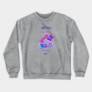 retro gamer starter kit geeky Crewneck Sweatshirt